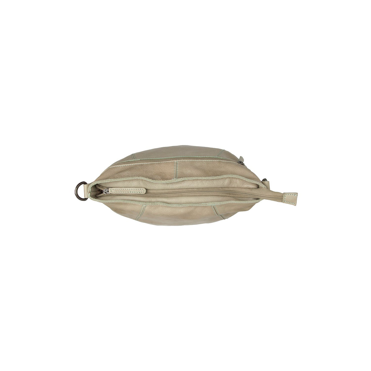 Sintra Full-Grain Leather Shoulder Bag for Kvinner - Structured Side Profile Showing Gusset Depth &amp; Expansion Capacity