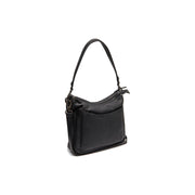 Tivra Full-Grain Leather Shoulder Bag for Kvinner in Classic 100% Full-Grain Leather - Full Exterior Front Profile View | Buy Online