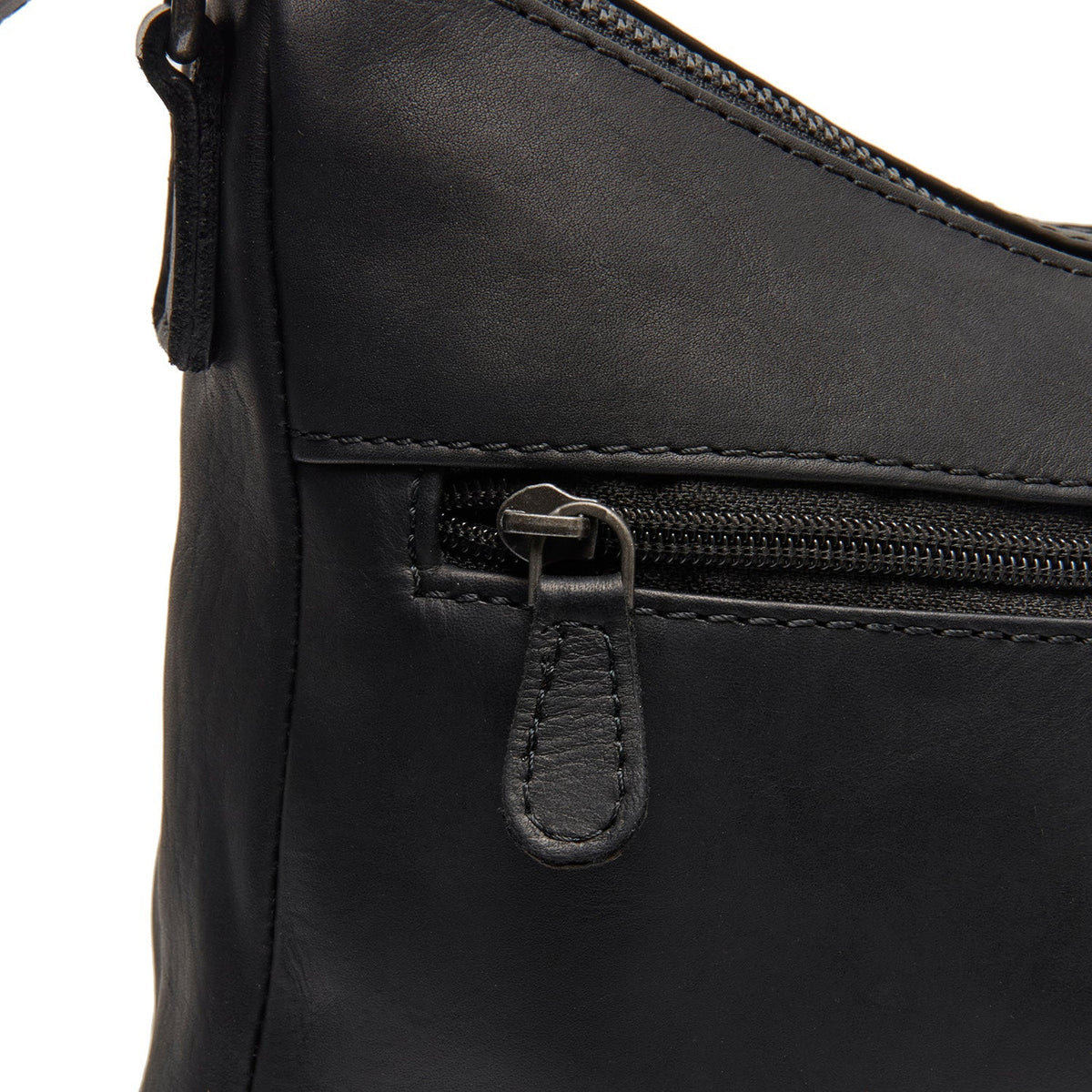 Tivra Full-Grain Leather Shoulder Bag for Kvinner - Structured Side Profile Showing Gusset Depth &amp; Expansion Capacity