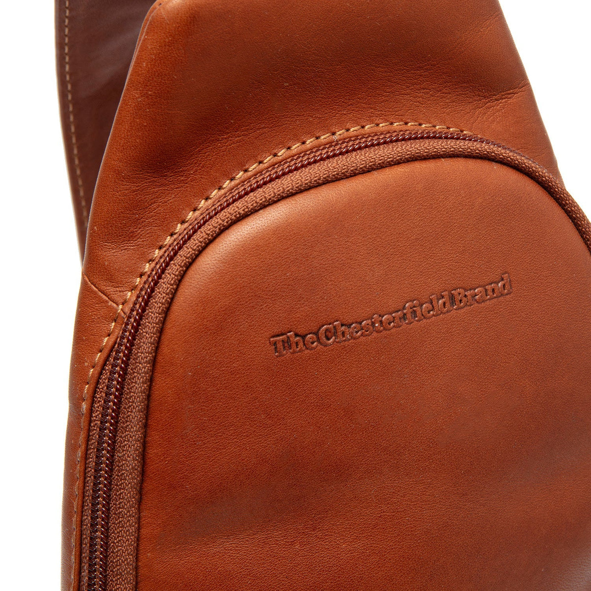 Cognac Leather Sling Bag Bowey for Kvinner, detail view 1