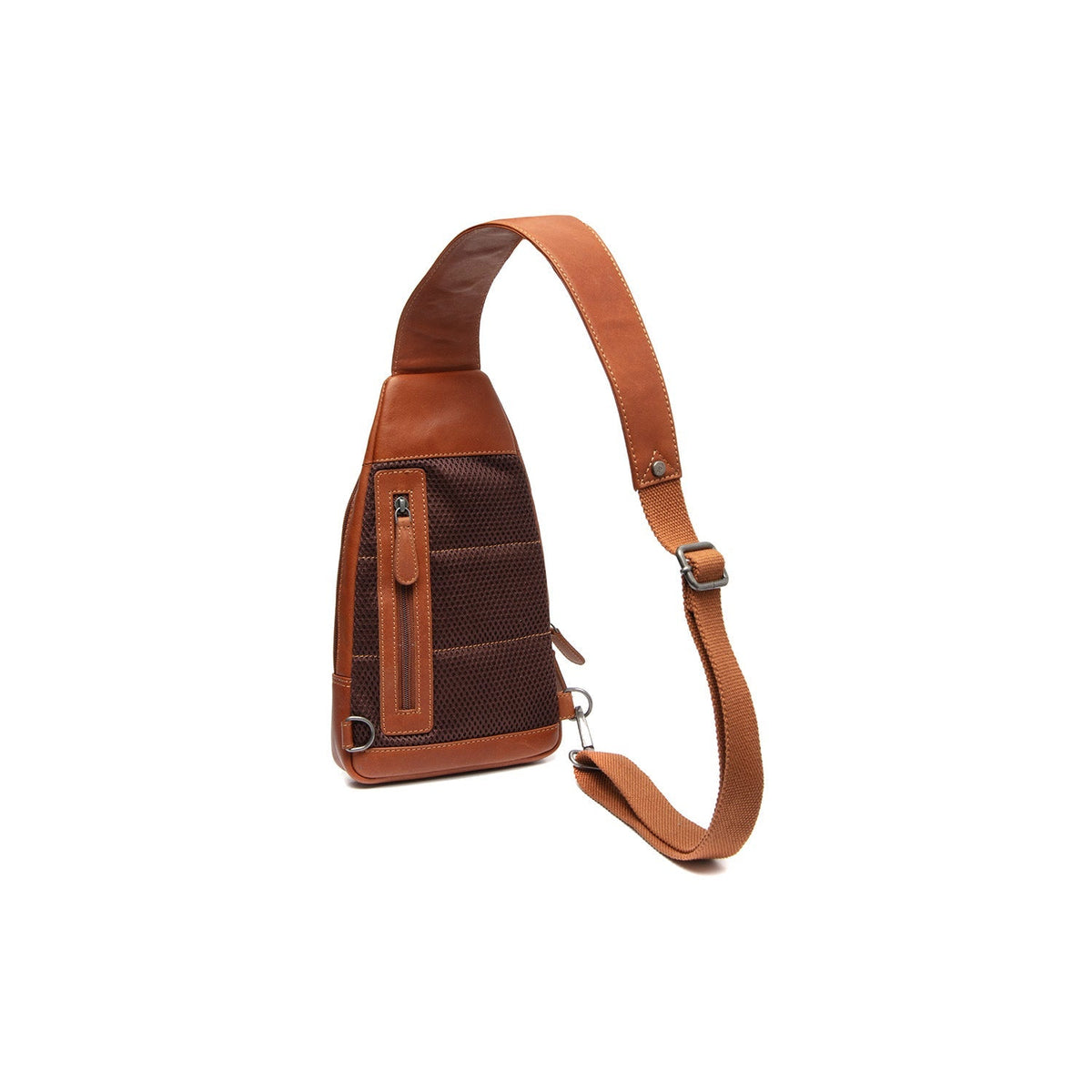 Cognac Leather Sling Bag Bowey for Kvinner, detail view 6
