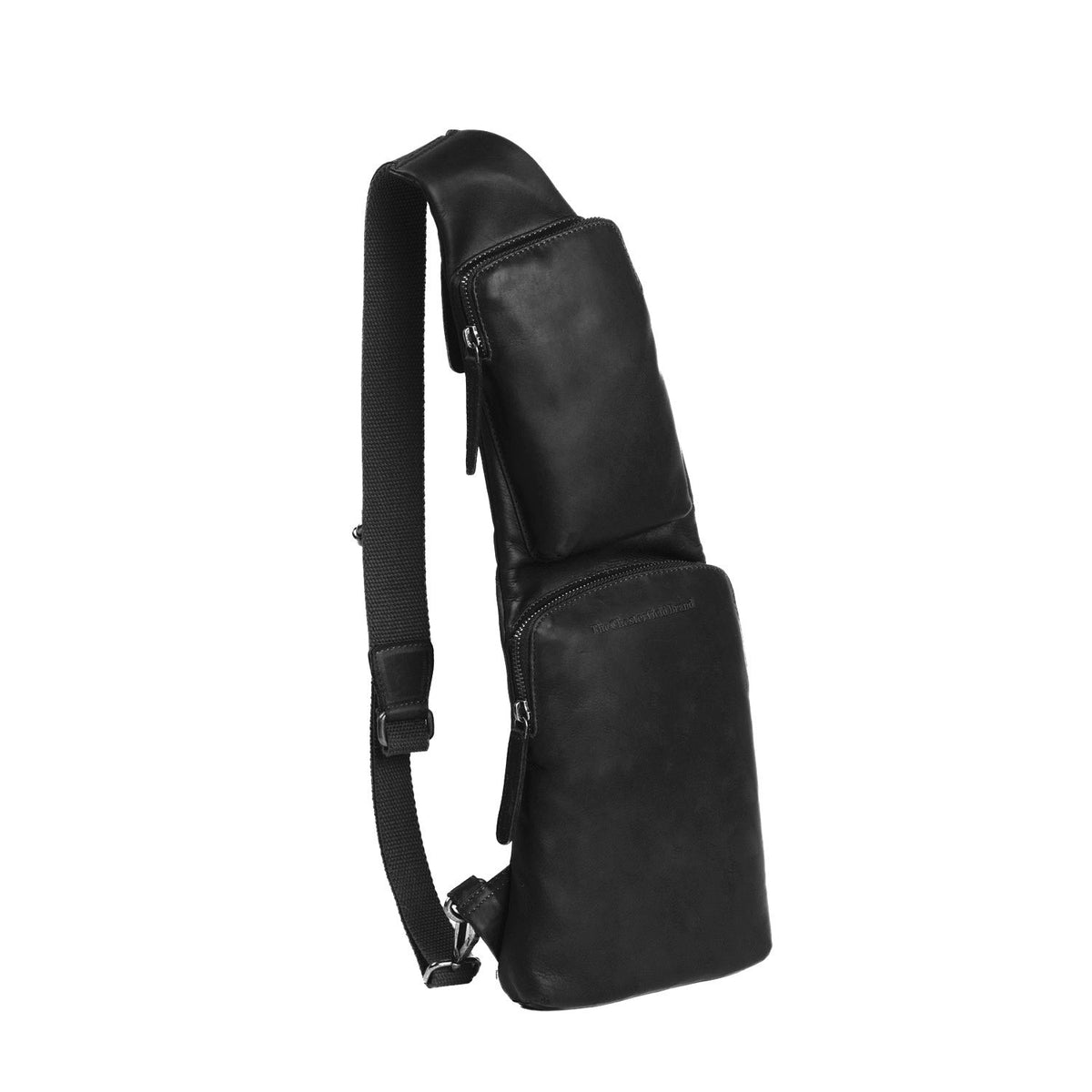 Leather Sling Bag Logan for Kvinner in Classic 100% Full-Grain Leather - Full Exterior Front Profile View | Buy Online