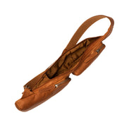 Cognac Leather Sling Bag Logan for Kvinner, detail view 5