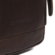 Brown Leather Sling Bag Riga for Kvinner, detail view 3