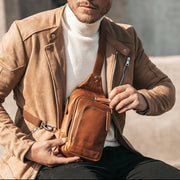 Leather Sling Bag Riga for Kvinner – alternate product view 2
