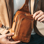 Leather Sling Bag Riga for Kvinner – alternate product view 3