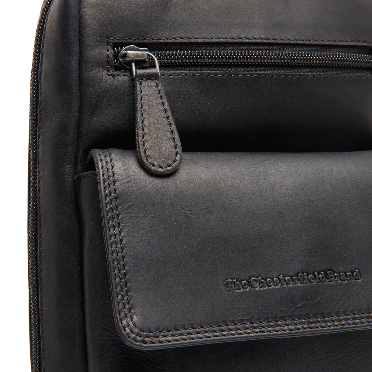 Leather Sling Bag Turelle for Kvinner - Structured Side Profile Showing Gusset Depth &amp; Expansion Capacity