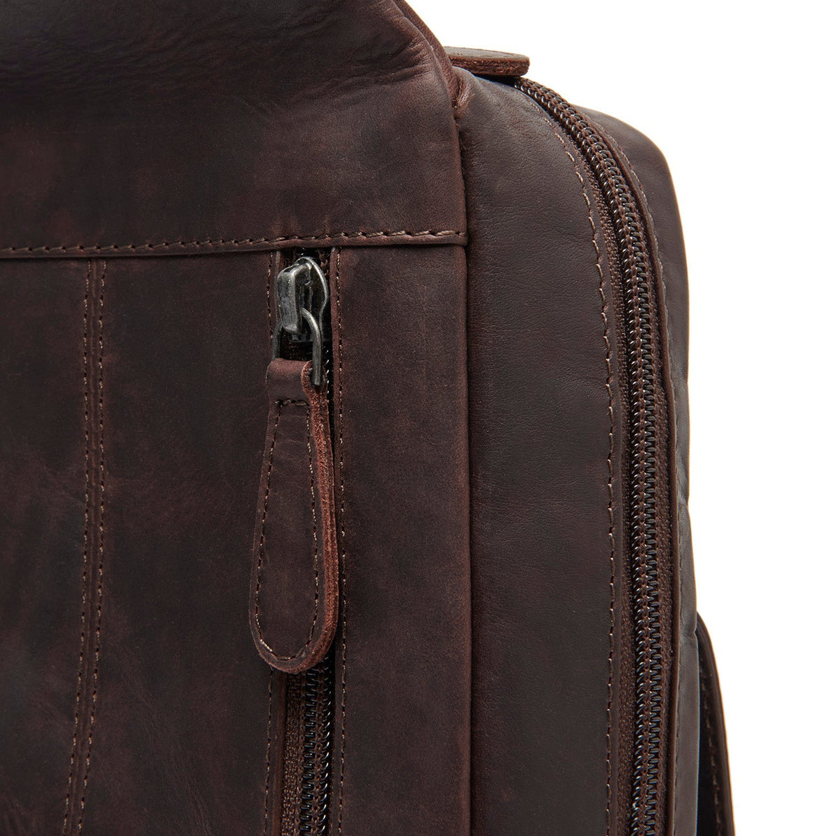 Brown Leather Sling Bag Turelle for Kvinner, detail view 3