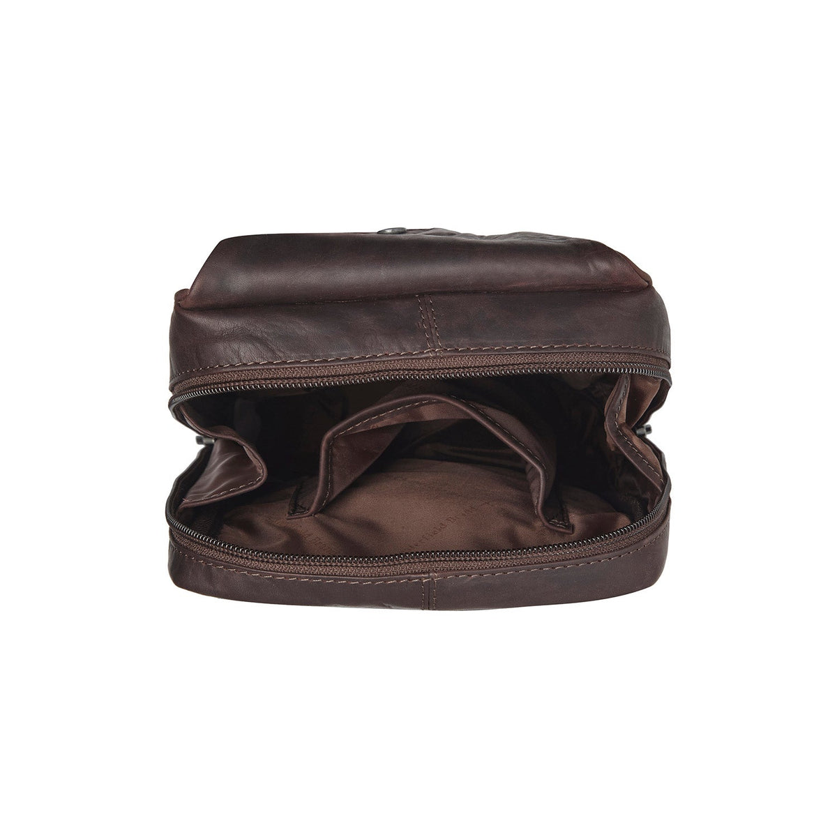 Brown Leather Sling Bag Turelle for Kvinner, detail view 5