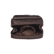 Brown Leather Sling Bag Turelle for Kvinner, detail view 5