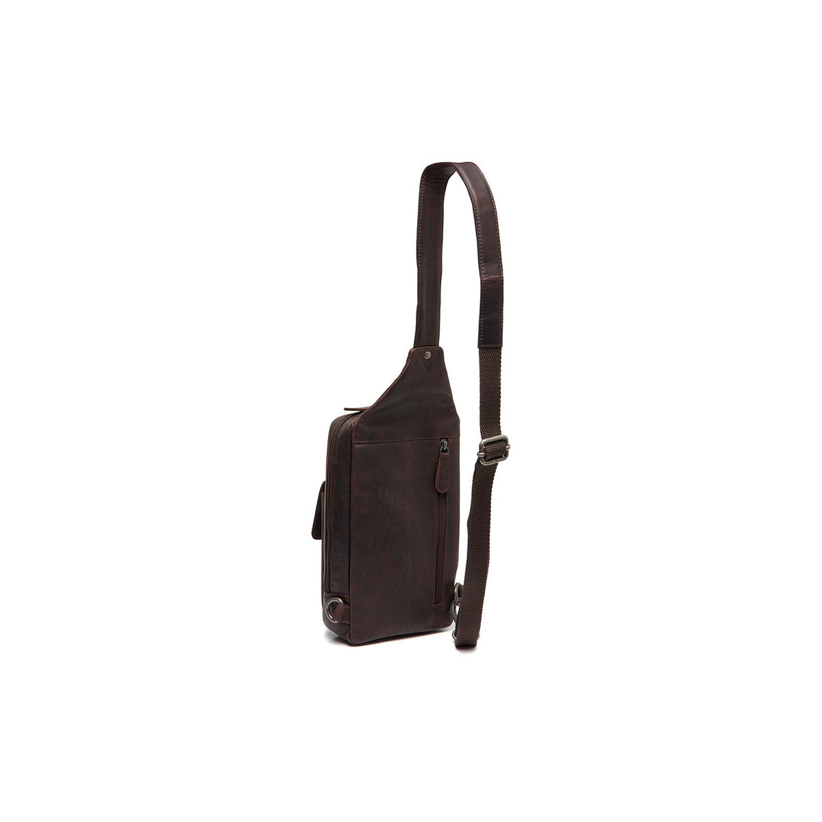 Brown Leather Sling Bag Turelle for Kvinner, detail view 6