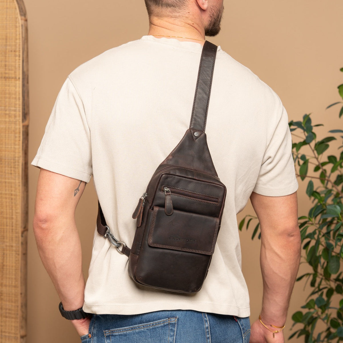 Leather Sling Bag Turelle for Kvinner – alternate product view 3