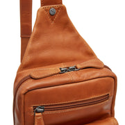Cognac Leather Sling Bag Turelle for Kvinner, detail view 1