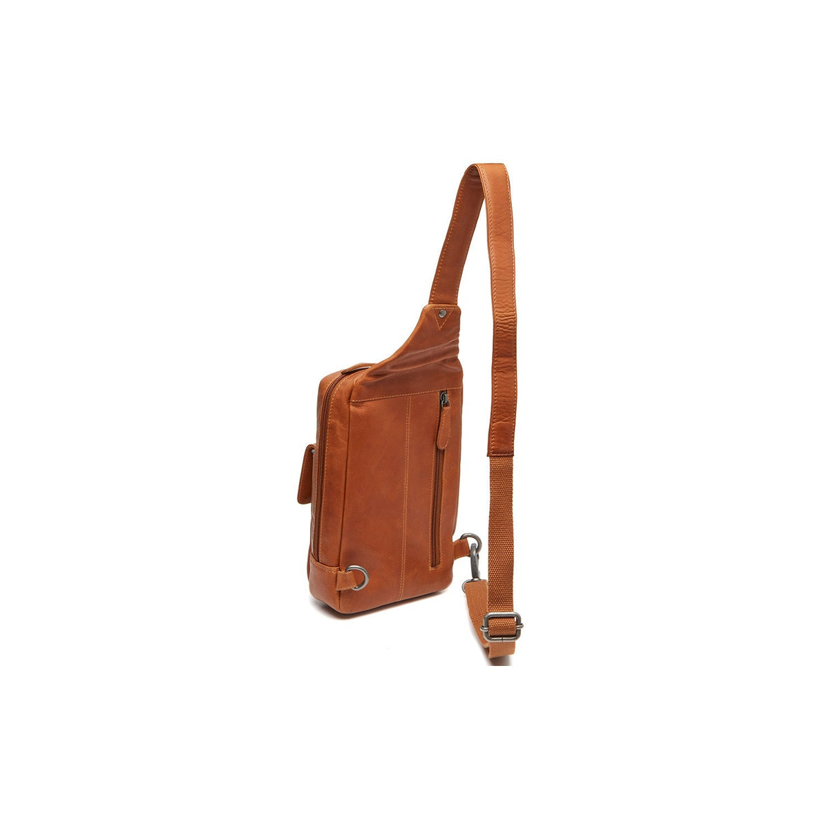 Cognac Leather Sling Bag Turelle for Kvinner, detail view 5