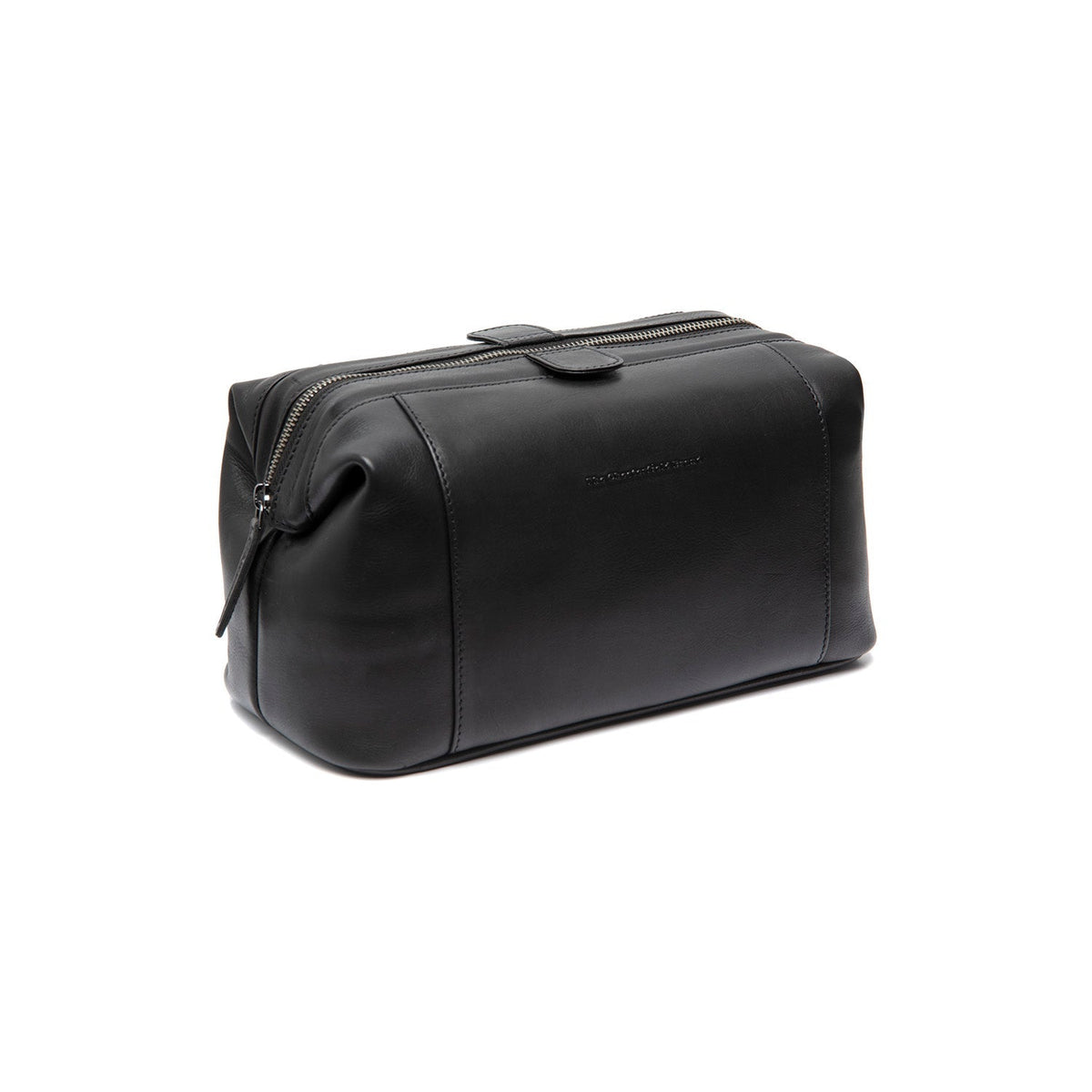 Biassa Full-Grain Leather Toiletry Bag for Kvinner in Classic 100% Full-Grain Leather - Front Profile View &amp; Tailored Silhouette | Buy Online