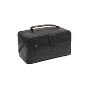 Trevia Full-Grain Leather Toiletry Bag for Kvinner in Classic 100% Full-Grain Leather - Front Profile View &amp; Tailored Silhouette | Buy Online