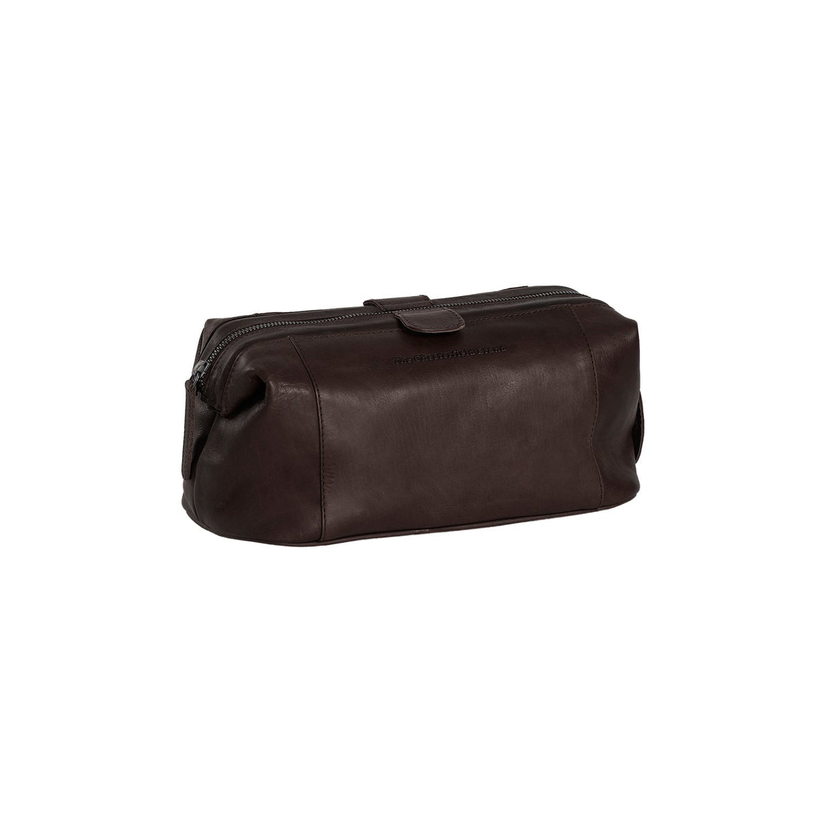 Tailored Rib Cuffs &amp; Hem Craftsmanship Construction Detail on Vince Full-Grain Leather Toiletry Bag for Kvinner