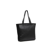 Berlin Full-Grain Leather Tote Bag for Kvinner in Classic 100% Full-Grain Leather - Full Exterior Front Profile View | Buy Online