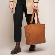 Berlin Full-Grain Leather Tote Bag for Kvinner – alternate product view 3