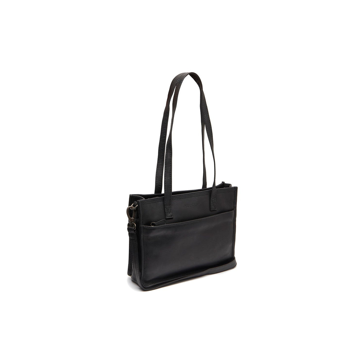 Estella Full-Grain Leather Tote Bag for Kvinner in Classic 100% Full-Grain Leather - Full Exterior Front Profile View | Buy Online