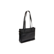 Estella Full-Grain Leather Tote Bag for Kvinner in Classic 100% Full-Grain Leather - Full Exterior Front Profile View | Buy Online