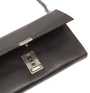 Solid Antique Brass Hardware &amp; Heavy-Duty Dual Zipper Detail on Bora Full-Grain Leather Waiter Wallet for Kvinner