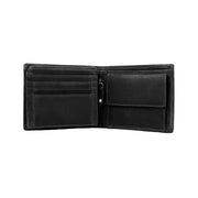 Alvina Full-Grain Leather Wallet for Herre - Structured Side Profile Showing Gusset Depth &amp; Expansion Capacity