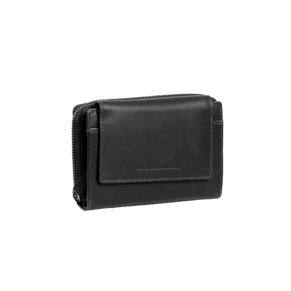 Ascot Full-Grain Leather Wallet for Kvinner in Classic 100% Full-Grain Leather - Full Exterior Front Profile View | Buy Online