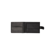 Solid Antique Brass Hardware &amp; Heavy-Duty Dual Zipper Detail on Curtis Full-Grain Leather Wallet for Herre