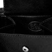 Solid Antique Brass Hardware &amp; Heavy-Duty Dual Zipper Detail on Harlem Full-Grain Leather Wallet for Herre