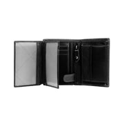 Hazel Full-Grain Leather Wallet for Kvinner - Structured Side Profile Showing Gusset Depth &amp; Expansion Capacity