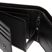Hendrick Full-Grain Leather Wallet for Herre - Structured Side Profile Showing Gusset Depth &amp; Expansion Capacity