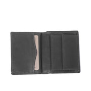 Hereford Full-Grain Leather Wallet for Herre - Structured Side Profile Showing Gusset Depth &amp; Expansion Capacity
