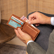 Marvin Full-Grain Leather Wallet for Herre – alternate product view 3