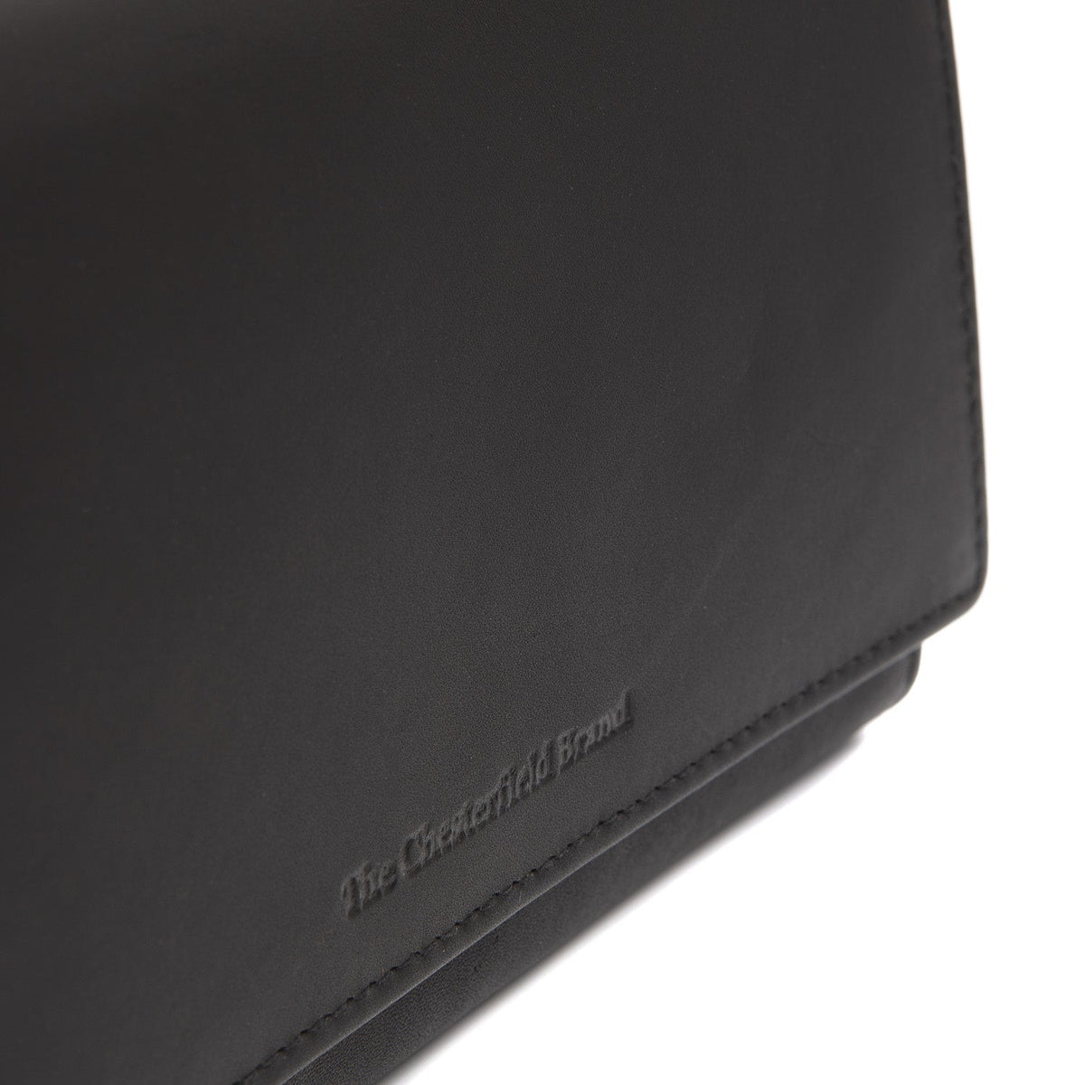 Solid Antique Brass Hardware &amp; Heavy-Duty Dual Zipper Detail on Mirthe Full-Grain Leather Wallet for Kvinner