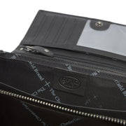 Mirthe Full-Grain Leather Wallet for Kvinner - Structured Side Profile Showing Gusset Depth &amp; Expansion Capacity