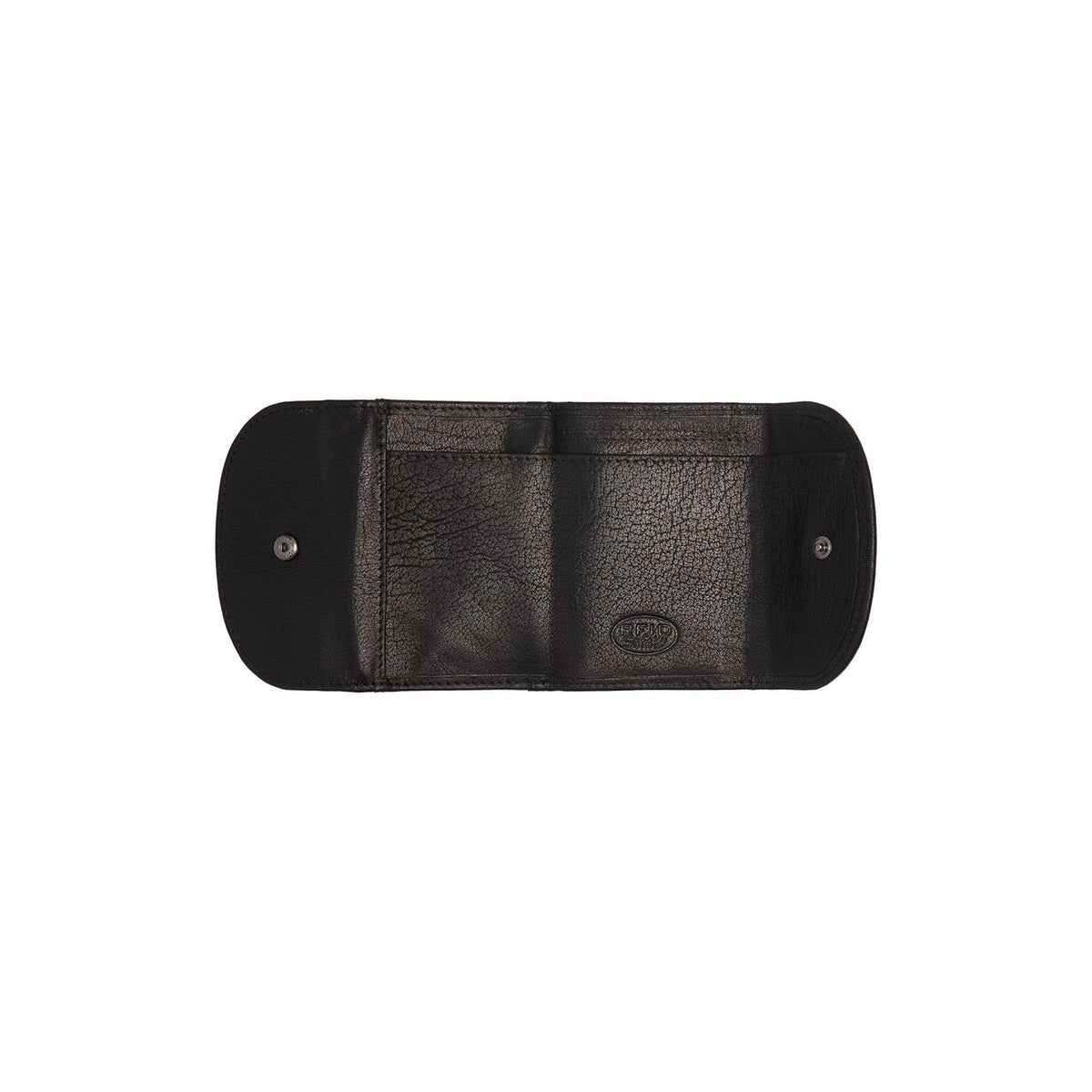 Newton Full-Grain Leather Wallet for Kvinner - Structured Side Profile Showing Gusset Depth &amp; Expansion Capacity