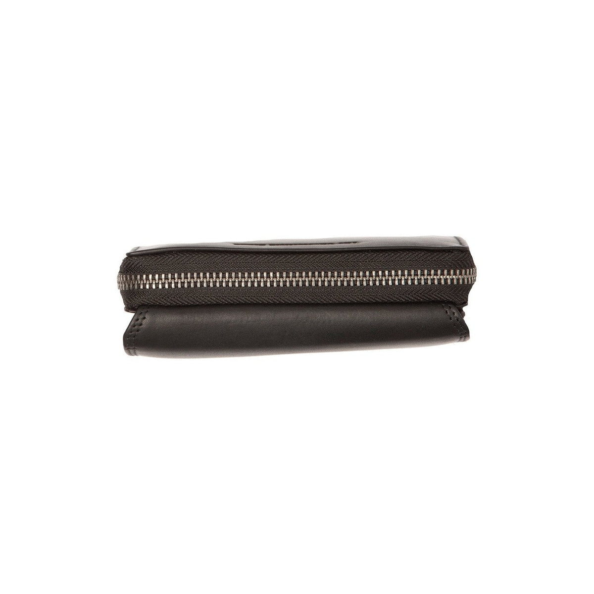 Salviano Full-Grain Leather Wallet for Kvinner - Structured Side Profile Showing Gusset Depth &amp; Expansion Capacity