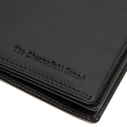 Solid Antique Brass Hardware &amp; Heavy-Duty Dual Zipper Detail on Vincent Full-Grain Leather Wallet for Herre