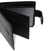 Yamba Full-Grain Leather Wallet for Herre - Structured Side Profile Showing Gusset Depth &amp; Expansion Capacity