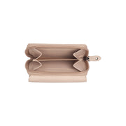 Solid Antique Brass Hardware &amp; Heavy-Duty Dual Zipper Detail on Zelan Full-Grain Leather Wallet for Kvinner
