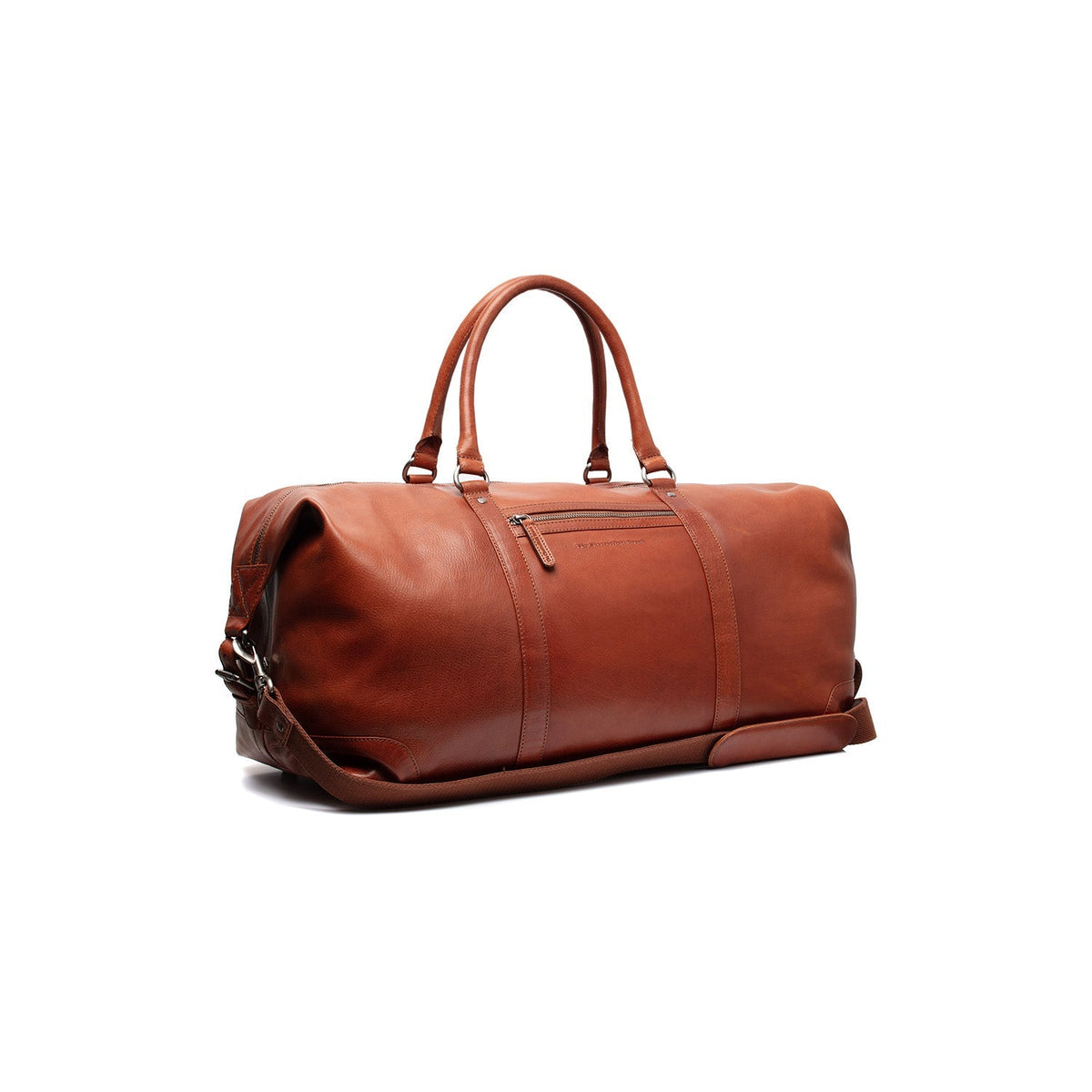Cavoli Full-Grain Leather Weekender Bag for Kvinner in Classic 100% Full-Grain Leather - Full Exterior Front Profile View | Buy Online