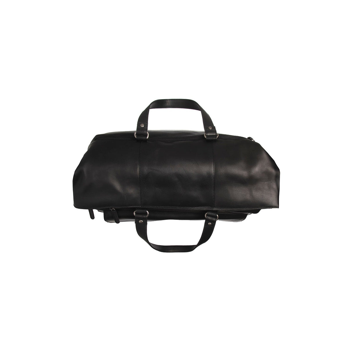 Lazio Full-Grain Leather Weekender Bag for Kvinner - Structured Side Profile Showing Gusset Depth &amp; Expansion Capacity