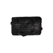 Liam Full-Grain Leather Weekender Bag for Kvinner - Structured Side Profile Showing Gusset Depth &amp; Expansion Capacity