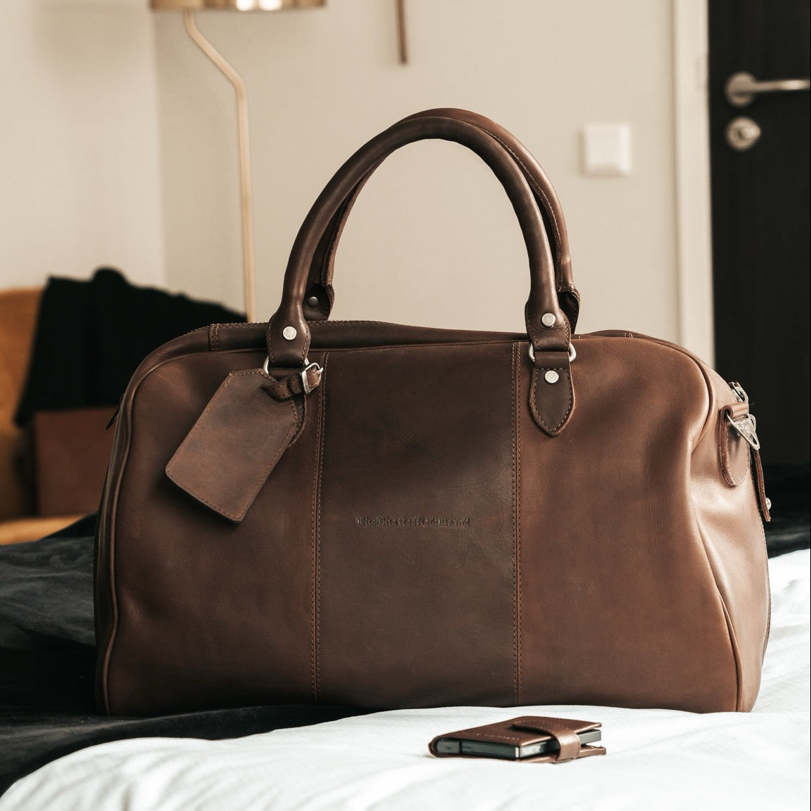 Liam Full-Grain Leather Weekender Bag for Kvinner – alternate product view 2
