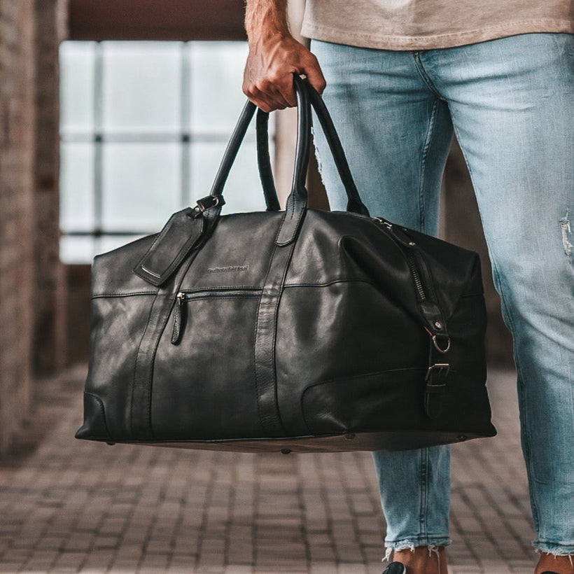 Portsmouth Full-Grain Leather Weekender Bag for Kvinner