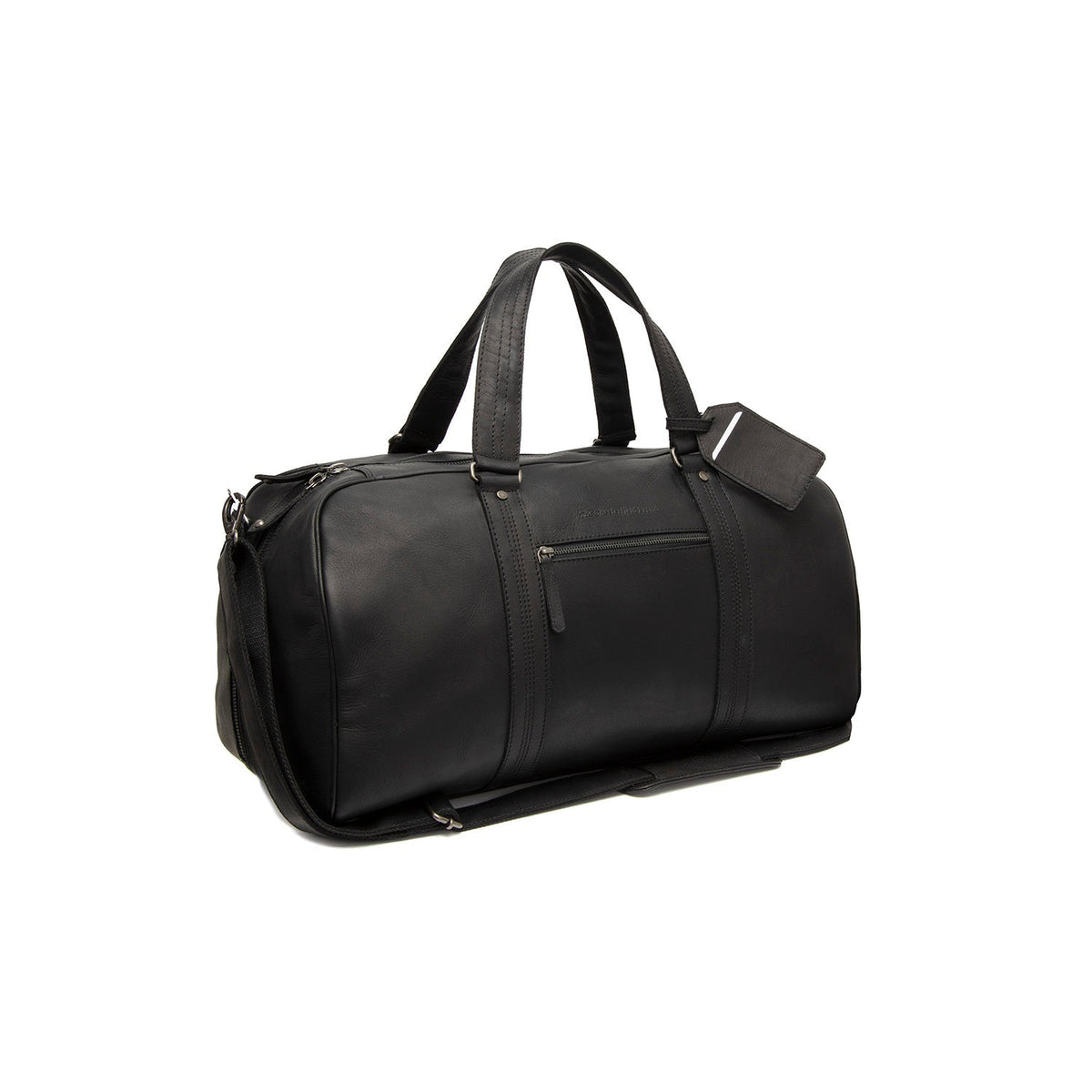 Rivaro Full-Grain Leather Weekender Bag for Kvinner in Classic 100% Full-Grain Leather - Full Exterior Front Profile View | Buy Online
