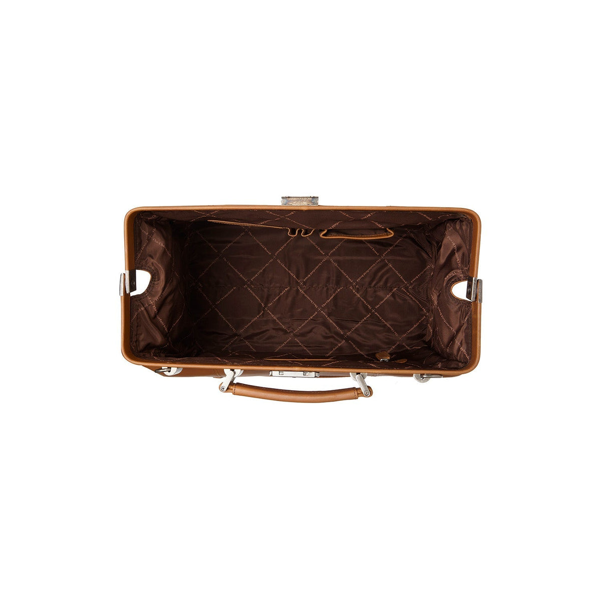 Solid Antique Brass Hardware &amp; Heavy-Duty Dual Zipper Detail on Texel Full-Grain Leather Weekender Bag for Kvinner
