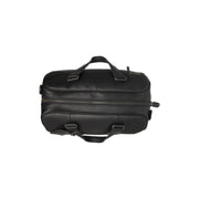 Solid Antique Brass Hardware &amp; Heavy-Duty Dual Zipper Detail on Volenza Full-Grain Leather Weekender Bag for Kvinner