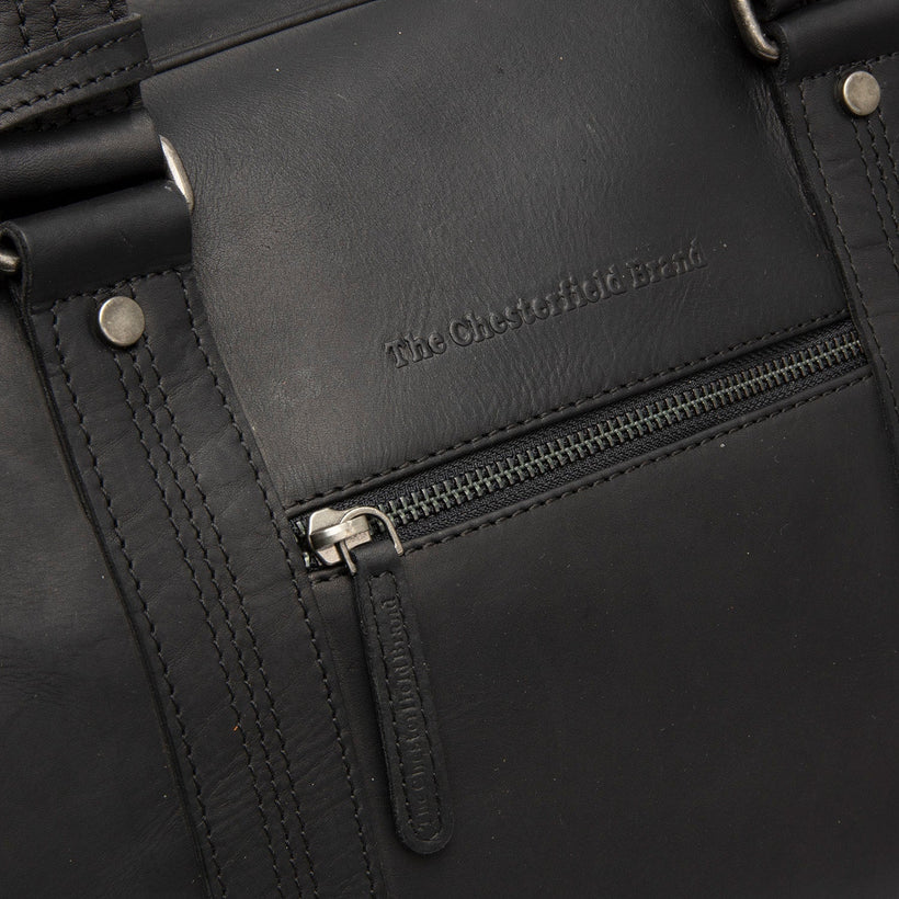 Volenza Full-Grain Leather Weekender Bag for Kvinner